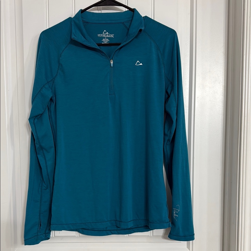 Eddie Bauer Teal Half-Zip Pullover